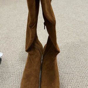 Brand new Silent D microsuede Comess Tan stretch boots size 37